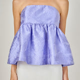 Jacquard Babydoll Tube Top