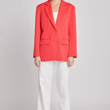 Oversized Notched Collar Blazer