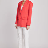 Oversized Notched Collar Blazer