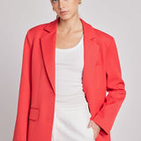 Oversized Notched Collar Blazer