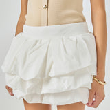 Tiered Bubble Mini Skirt