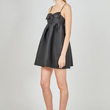 Bead Embellished Bow Mini Dress