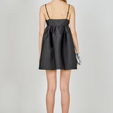 Bead Embellished Bow Mini Dress