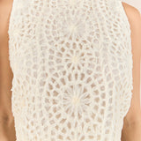 Textured Sleeveless Cropped Top