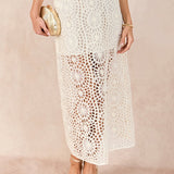 Textured Midi Skirt