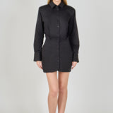 Button Up Long Sleeve Dress