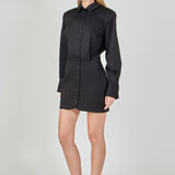 Button Up Long Sleeve Dress