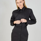 Button Up Long Sleeve Dress