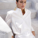 Button Up Long Sleeve Dress