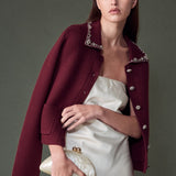 Arden Embellished Collar Button Up Cardigan