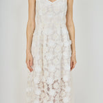 Floral Embroidered Lace Cami Midi Dress – Endless Rose
