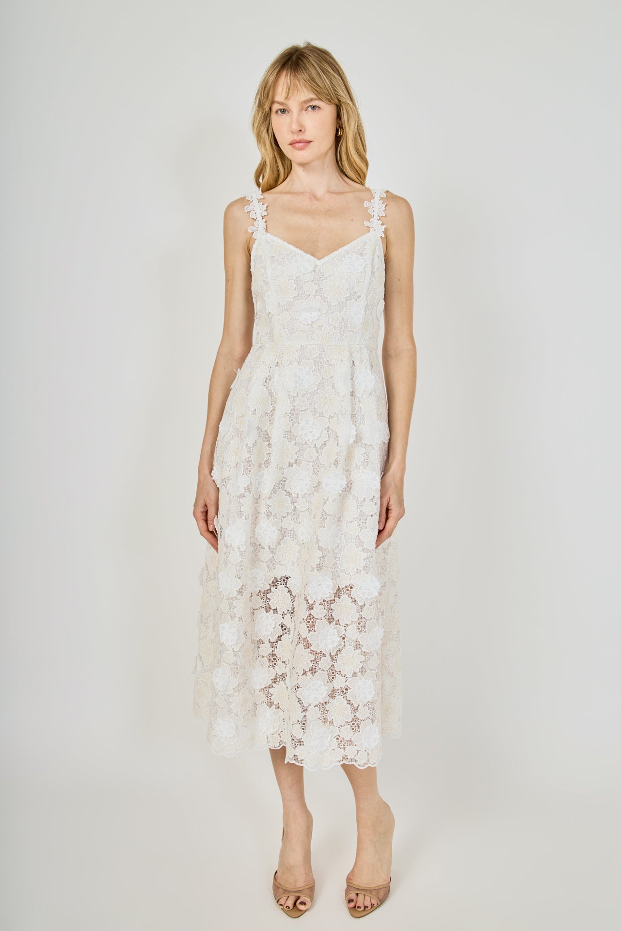 endless rose women's lace cami midi dress Endless Rose