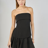 Lace Trimmed Godet Mini Skort