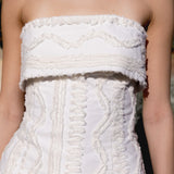 Embroidered Strapless Tube Top