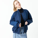 Ruched Bomber Jacket