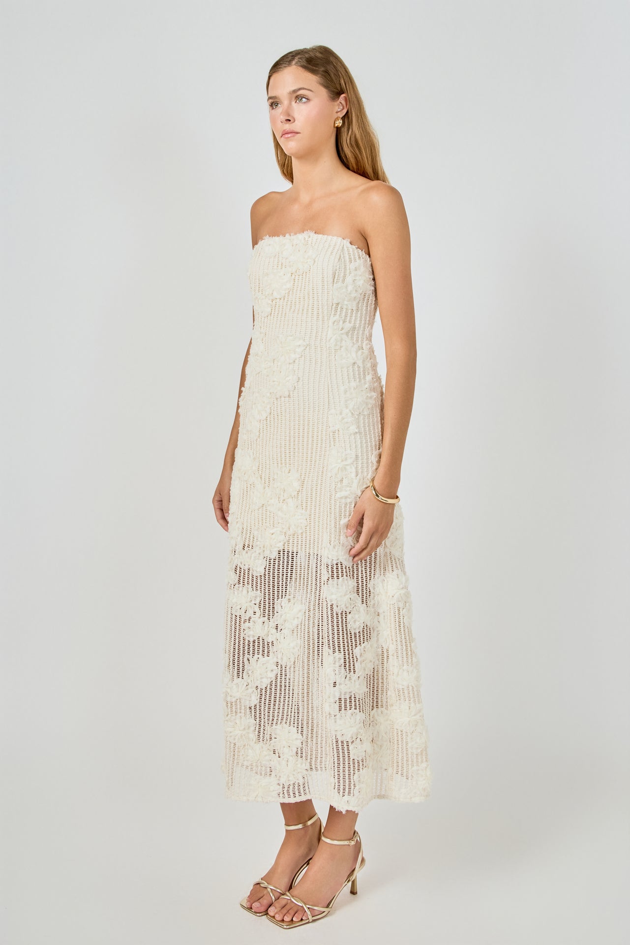 endless rose combination lace maxi dress Endless Rose