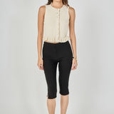 Ruffle Trim Knit Vest