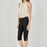 Ruffle Trim Knit Vest