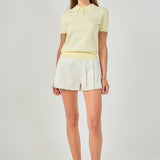 Pleated Shorts