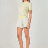 Pleated Shorts