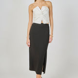 Twist Knot Cropped Tube Top