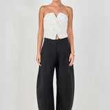 Twist Knot Cropped Tube Top