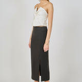 Twist Knot Cropped Tube Top