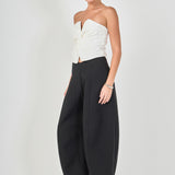 Twist Knot Cropped Tube Top