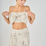 Oversized Bow Cropped Top