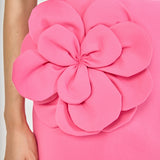 Flower Applique Low-Waisted Mini Skirt