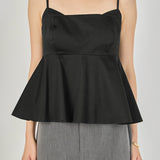 Spaghetti Strap Peplum Top