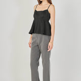 Spaghetti Strap Peplum Top
