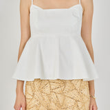 Spaghetti Strap Peplum Top