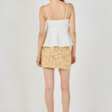 Spaghetti Strap Peplum Top
