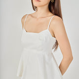 Spaghetti Strap Peplum Top