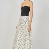 Polka Dot Maxi Skirt