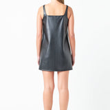 Square Neck A-Line Mini Dress
