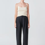 Round Hem Knit Tank Top