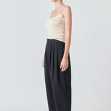 Round Hem Knit Tank Top