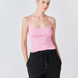 Round Hem Knit Tank Top