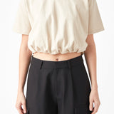 Cropped Top with Elastic Band