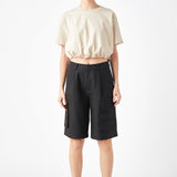 Cropped Top with Elastic Band