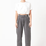 Cropped Top with Elastic Band