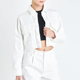 Oversize Pocket Cropped Jacket