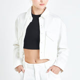 Oversize Pocket Cropped Jacket