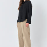 Wide Leg High Waisted Trouser