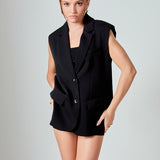 Oversized Blazer Vest
