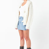 GREY LAB - Thick Knit Sweater Cardigan - SWEATERS & KNITS available at Objectrare