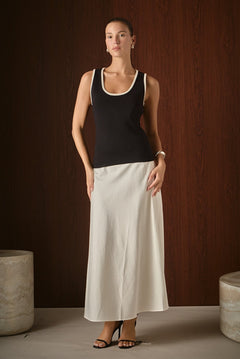 Linen Maxi Skirt