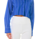 Striped Cropped Shirts